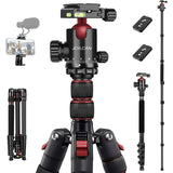 Professional DSLR Camera Tripod & Monopod Stand, 81" for Camera Photography