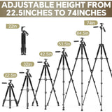 Professional Heavy Duty 74'' Tripod for Camera Photography