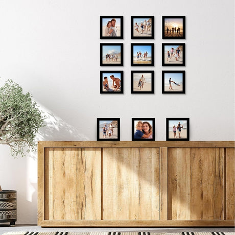 Signature Collection Picture Frame Set 6x6 for Tabletop or Wall Display