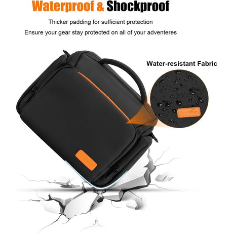 Single Shoulder Waterproof Crossbody Camera Bag, w/Tripod Holder