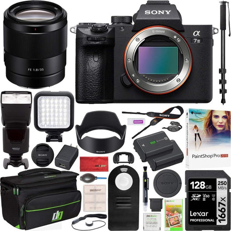 Sony A7 III Full Frame Mirrorless Interchangeable Lens Bundle