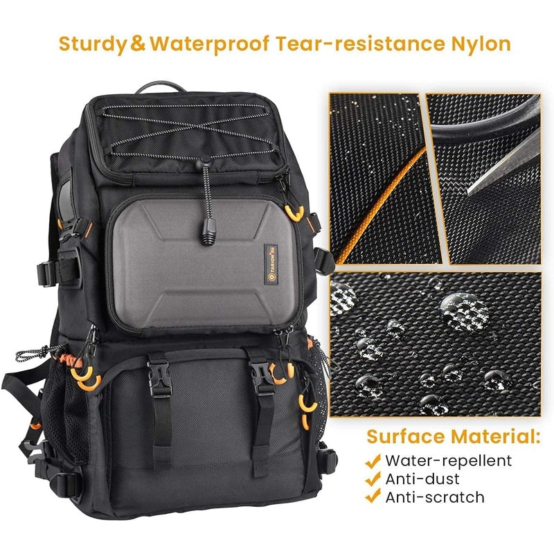 TARION Pro Waterproof Camera Backpack w/Laptop Compartment