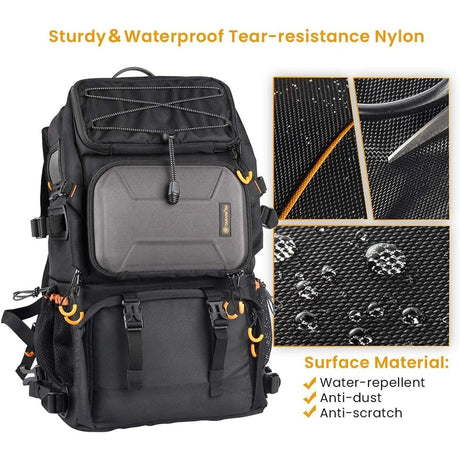 TARION Pro Waterproof Camera Backpack w/Laptop Compartment