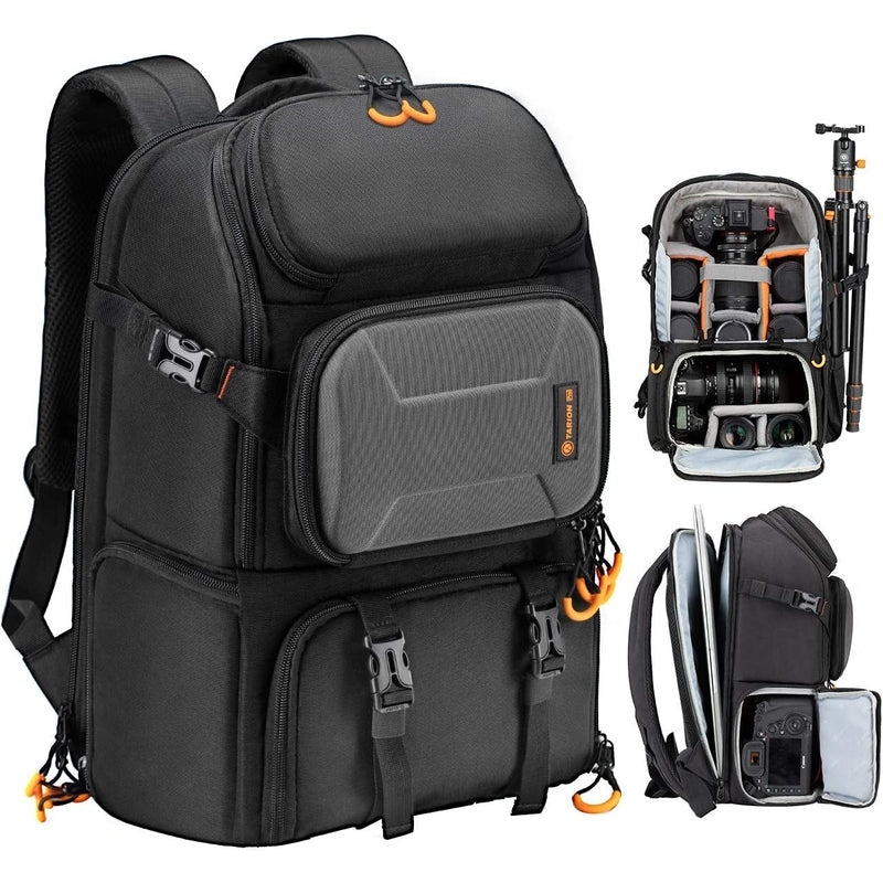 TARION Pro Waterproof Camera Backpack w/Laptop Compartment