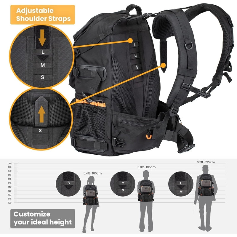 TARION Pro Waterproof Camera Backpack w/Laptop Compartment