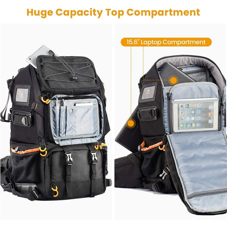 TARION Pro Waterproof Camera Backpack w/Laptop Compartment