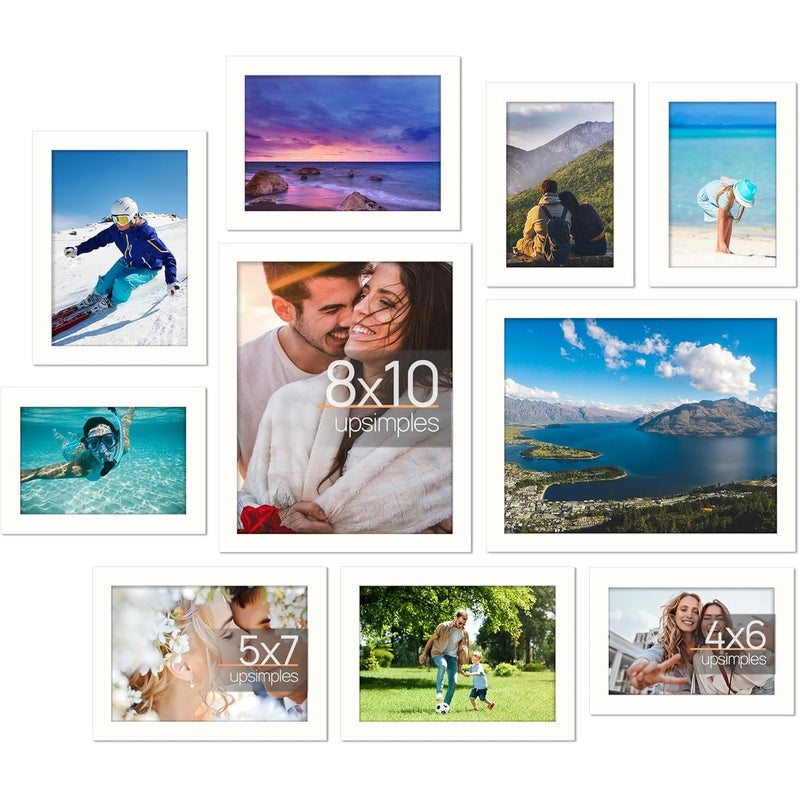 Wall Decor Collage 10 Pack Picture Frames for Mounting or Tabletop