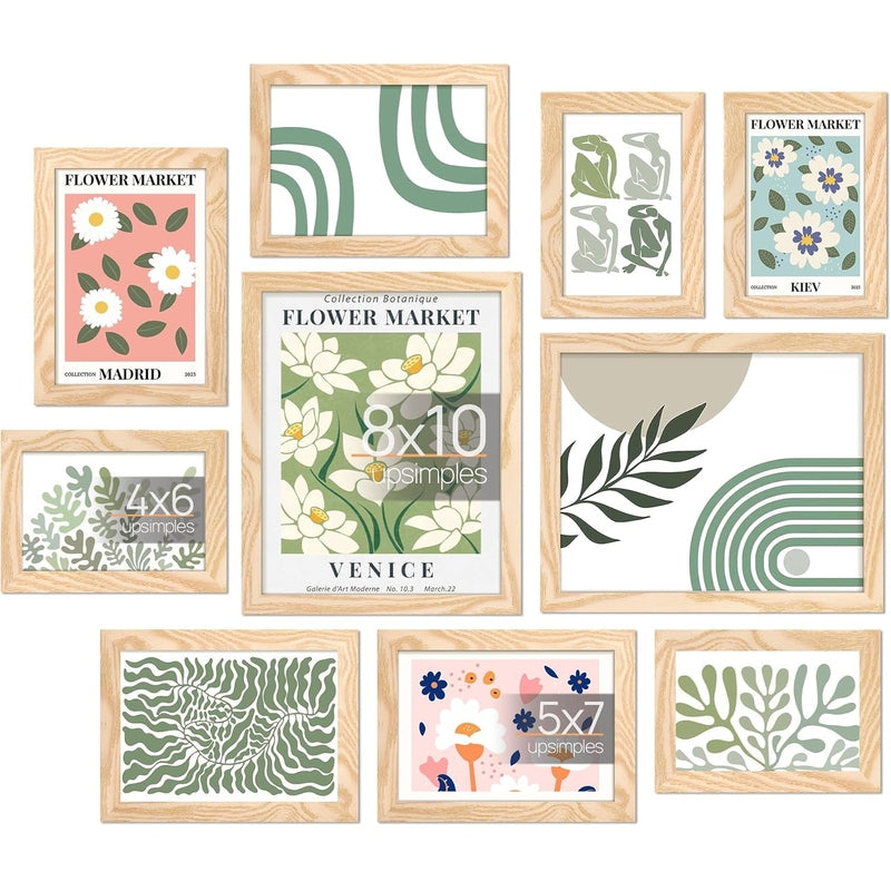 Wall Decor Collage 10 Pack Picture Frames for Mounting or Tabletop