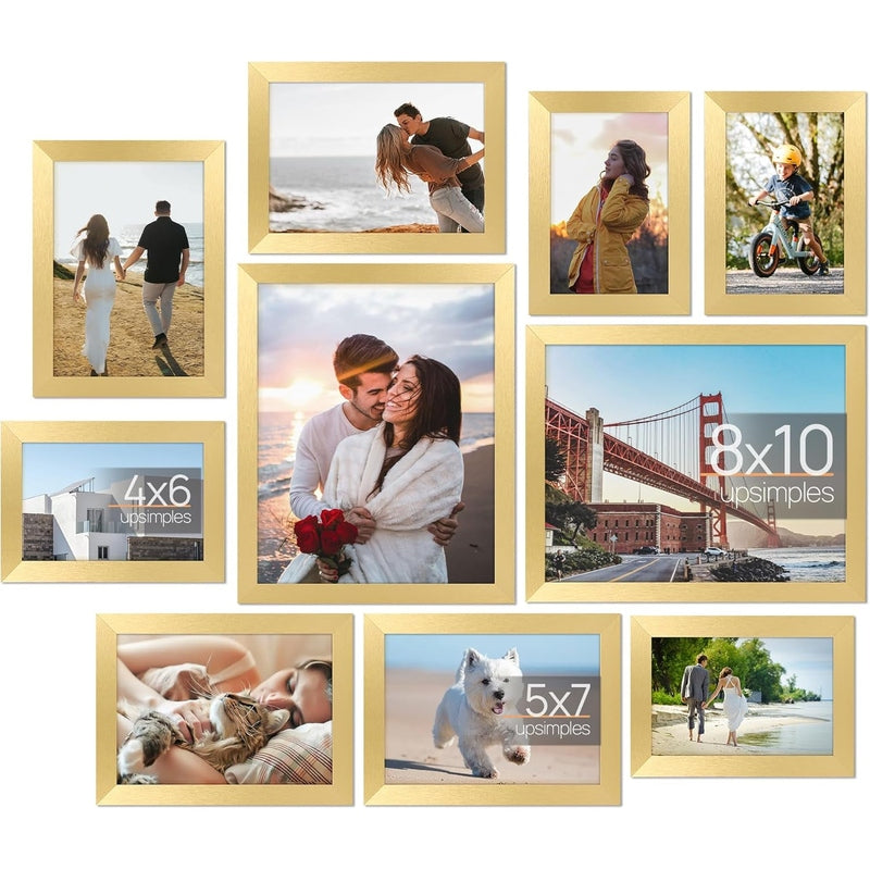 Wall Decor Collage 10 Pack Picture Frames for Mounting or Tabletop