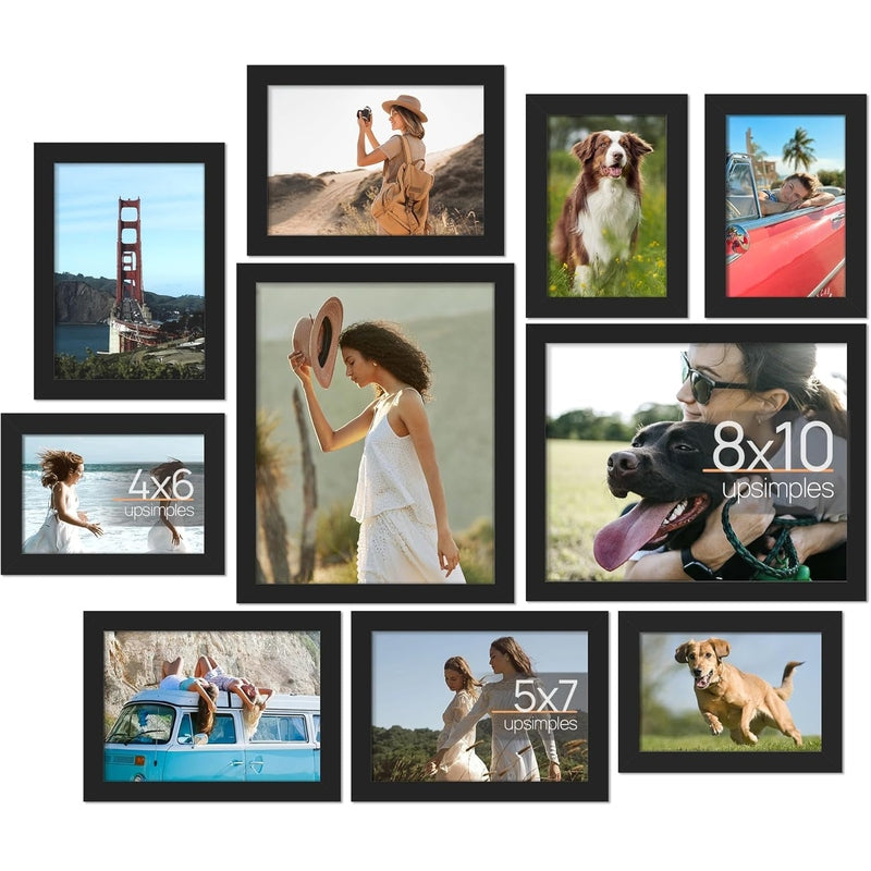 Wall Decor Collage 10 Pack Picture Frames for Mounting or Tabletop
