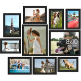 Wall Decor Collage 10 Pack Picture Frames for Mounting or Tabletop