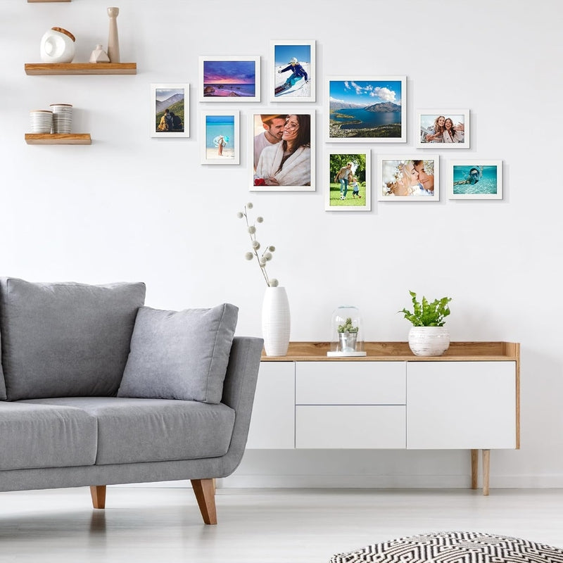 Wall Decor Collage 10 Pack Picture Frames for Mounting or Tabletop