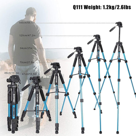 Zomei Portable 55" Q111 Camera Tripod