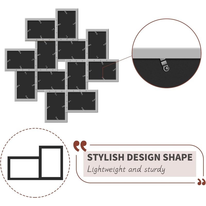 12 Opening Collage Picture Frames for Wall Decor