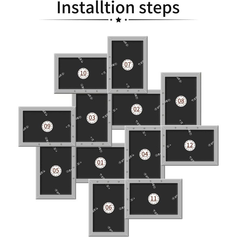 12 Opening Collage Picture Frames for Wall Decor