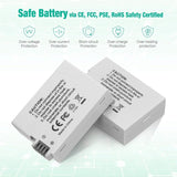 2 Pack LP-E8 Batteries for Canon EOS, Rebel and Kiss