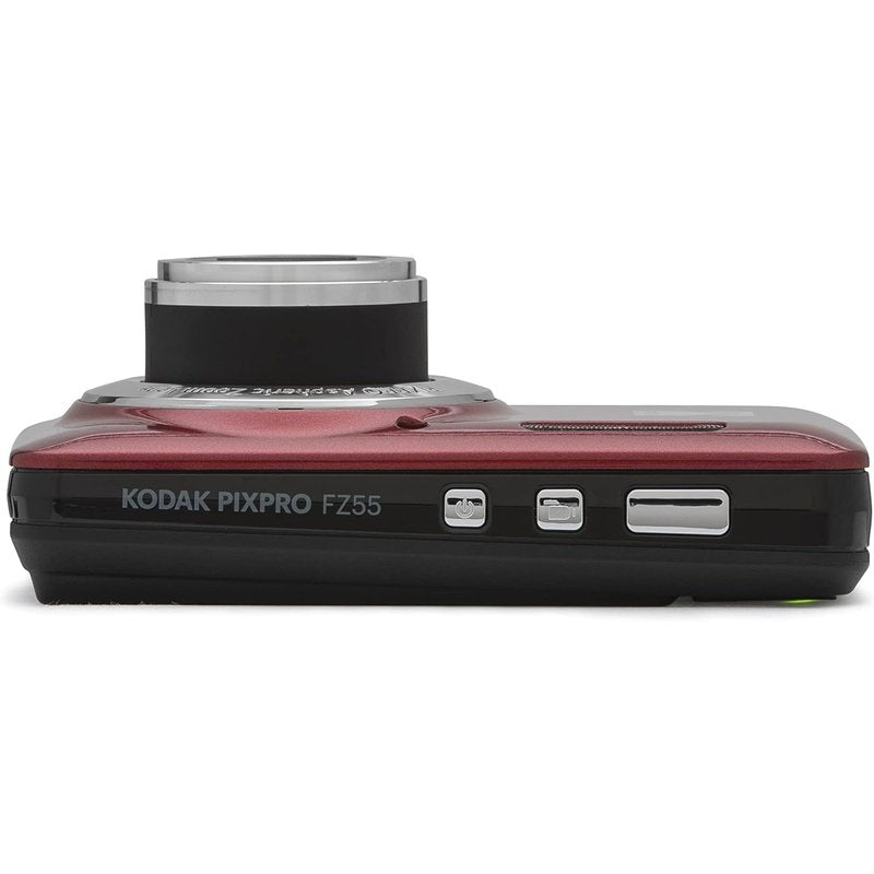 Kodak PIXPRO FZ55 Digital Camera Red Ultimate Accessory Bundle with Case