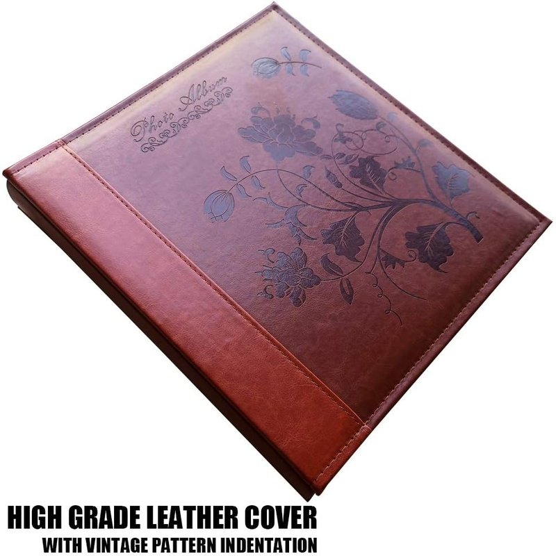 4X6 Photo Album 600 Pockets Extra Large Capacity Vintage Leather Cover