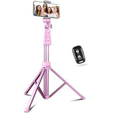 62" Extendable Cell Phone Tripod & Selfie Stick w/Wireless Remote