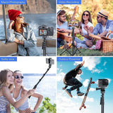 62" Extendable Cell Phone Tripod & Selfie Stick w/Wireless Remote