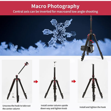 68" Professional DSLR Camera Tripod & Monopod Stand for Camera Photography