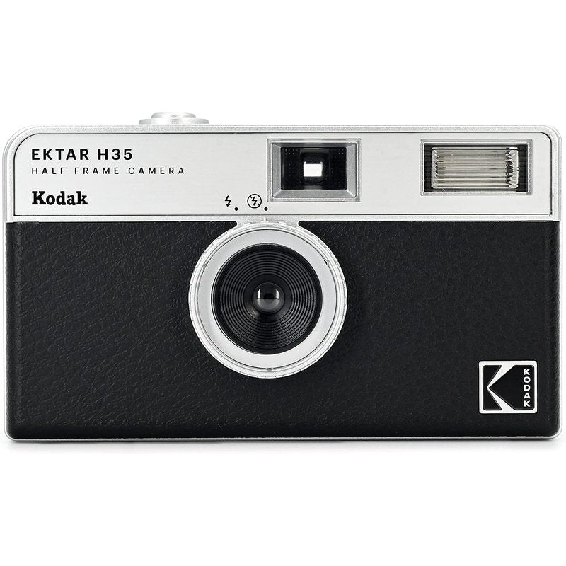 Black KODAK EKTAR H35 Half Frame Film Camera, 35mm, Focus-Free, Lightweight