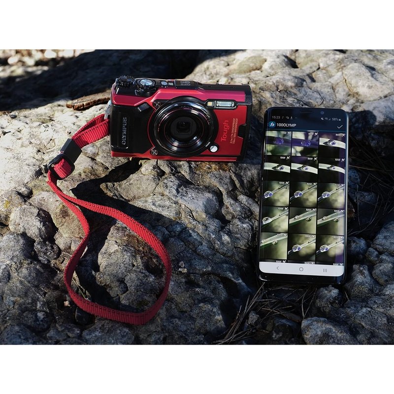 OM System Olympus TG-6 Red Underwater Camera, live for the outdoors