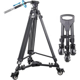 ARTCISE MF70 72" Professional Heavy Duty Fluid Head Tripod w/Dolly