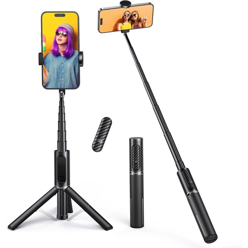 ATUMTEK Selfie Stick Extendable Tripod with Wireless Bluetooth Remote