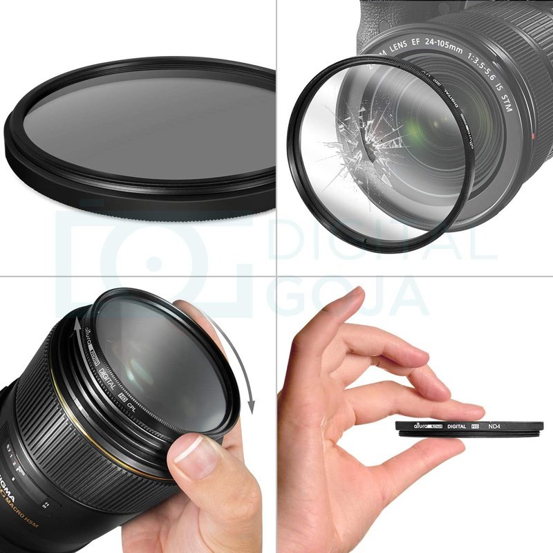 Alturo Professional Photography Lens Filter Kit, 3 Filters Plus Case