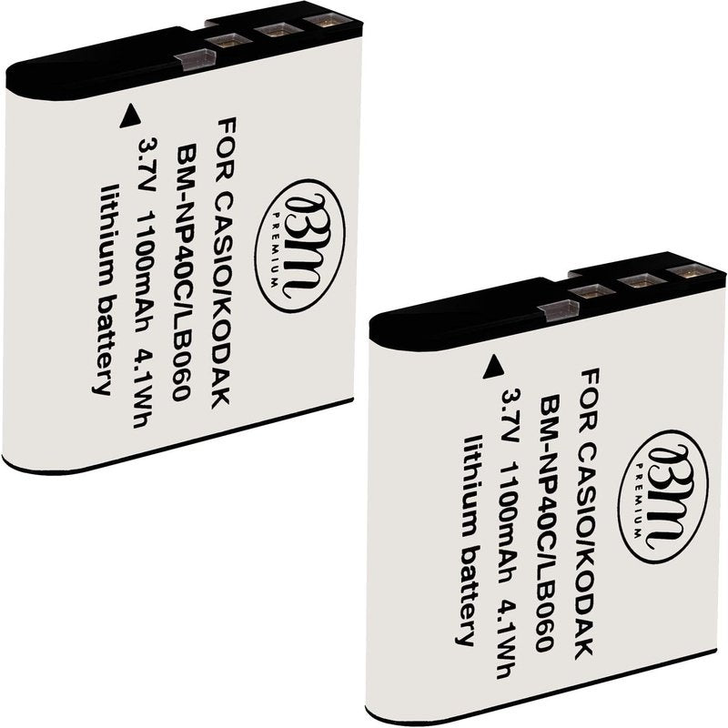 BM Premium 2 Pack LB-060 Batteries for Select Kodak PixPro Cameras