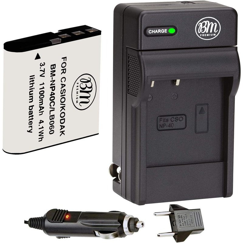 BM Premium LB-060 Battery and Charger for Kodak PixPro Cameras