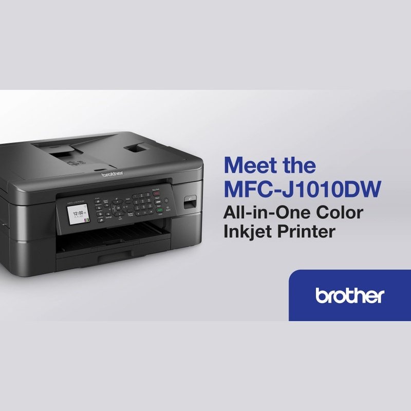 Brother MFC-J1010DW Inkjet All-In-One Printer w/Wireless Connectivity