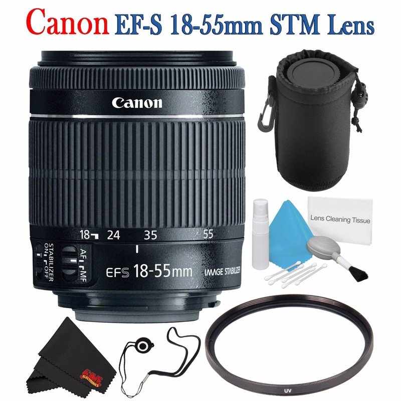 Canon EF-S 18-55mm F3.5-5.6 IS STM Lens, Standard Zoom