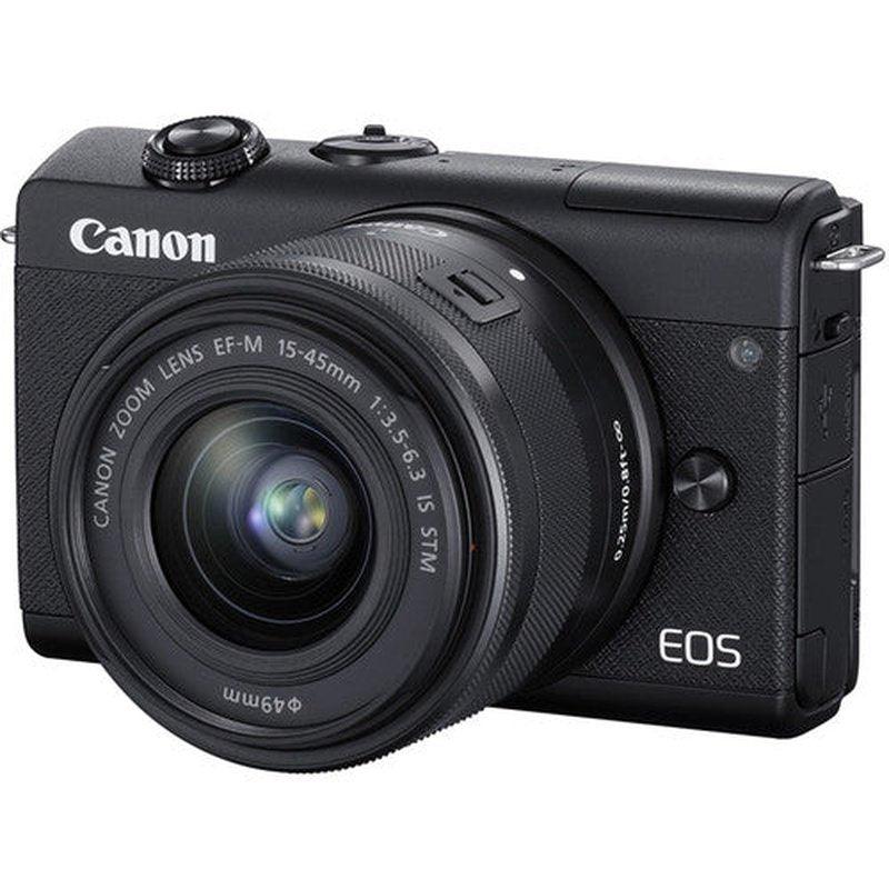 Canon EOS M200 Mirrorless Camera with 15-45mm Lens, Black