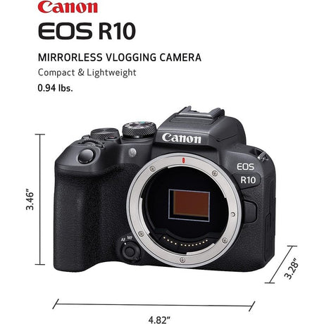 Canon EOS R10 Mirrorless Vlogging Camera