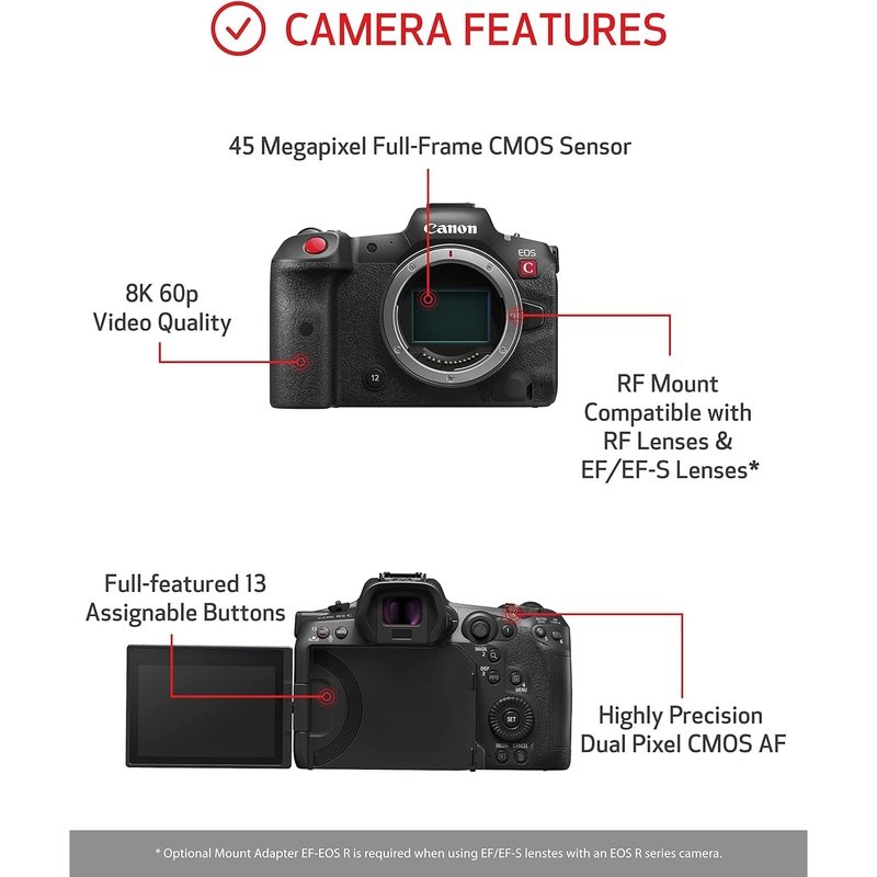 Canon EOS R5 C Mirrorless Cinema Camera