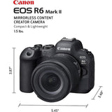 Canon EOS R6 Mark II Mirrorless Camera with 24-105mm f/4-7.1 Lens