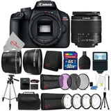 Canon EOS Rebel T100 DSLR Camera w/18-55mm Lens Bundle