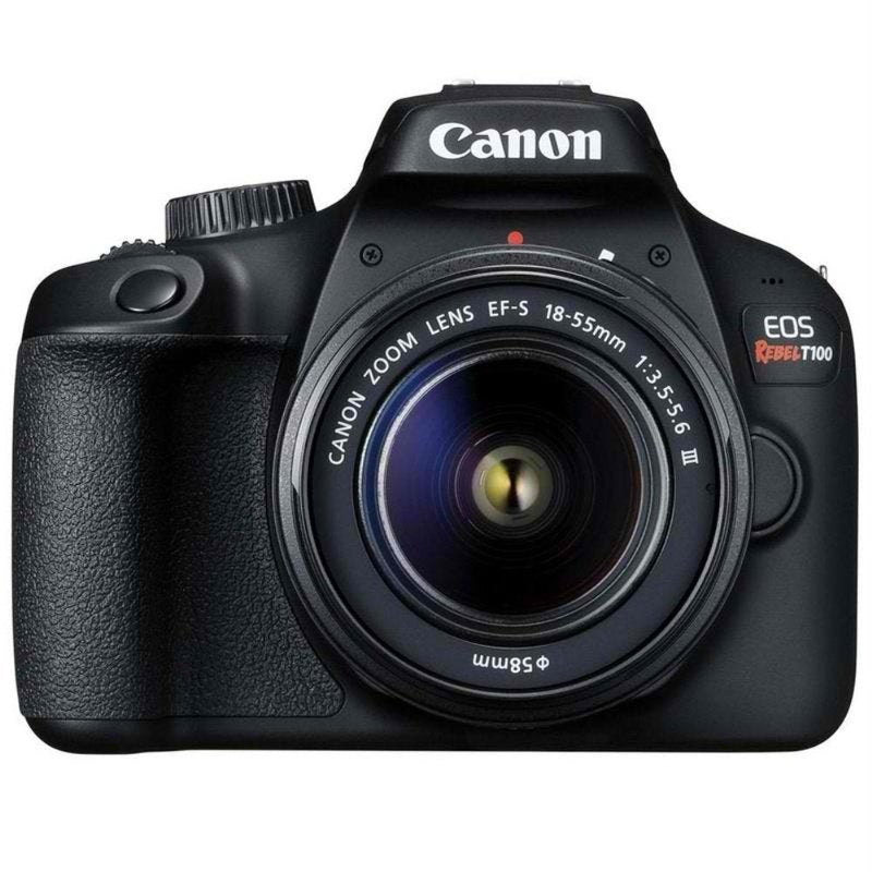 Canon EOS Rebel T100 DSLR Camera w/18-55mm Lens Bundle