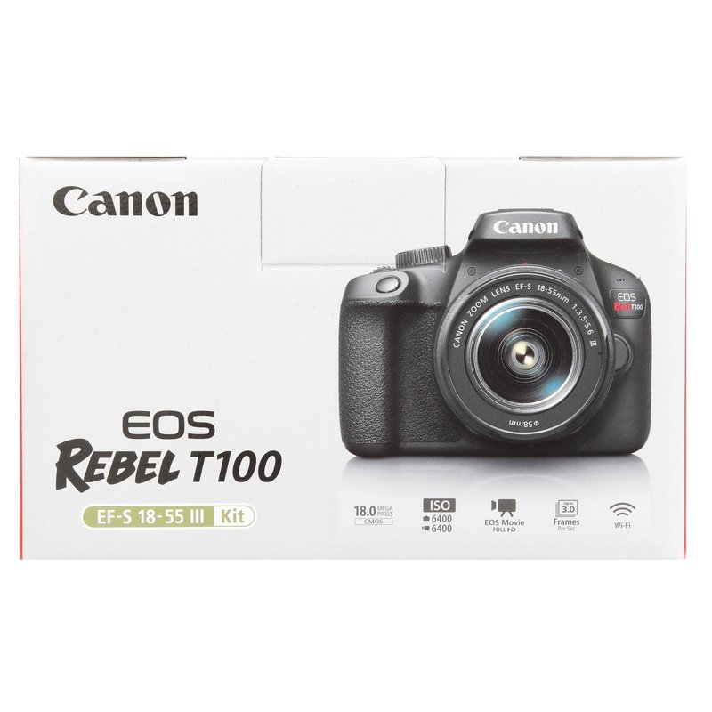 Canon EOS Rebel T100 DSLR Camera with 18-55mm Lens Kit