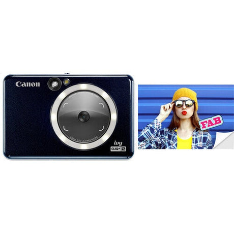 Canon IVY CLIQ2+ Instant Digital Camera & Printer, Midnight Navy