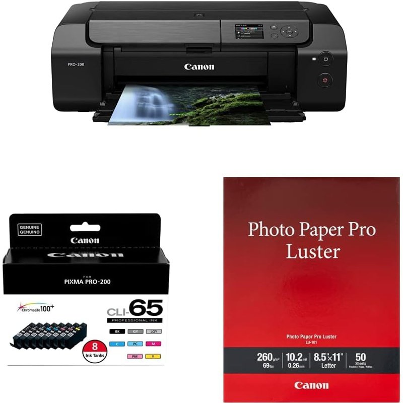 Canon PIXMA PRO-200 Wireless Professional Color Photo Printer
