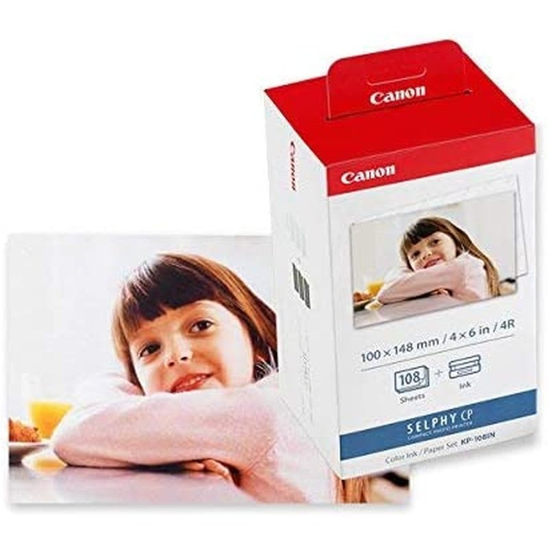 Canon SELPHY CP1300 Compact Photo Printer Bundle, Black