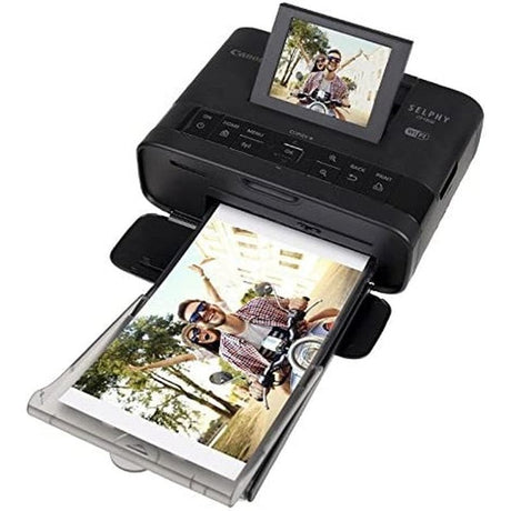 Canon SELPHY CP1300 Compact Photo Printer Bundle, Black