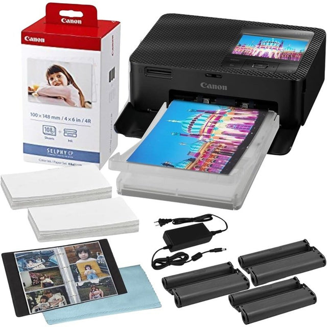 Canon SELPHY CP1500 Compact Photo Printer, Accessory Bundle