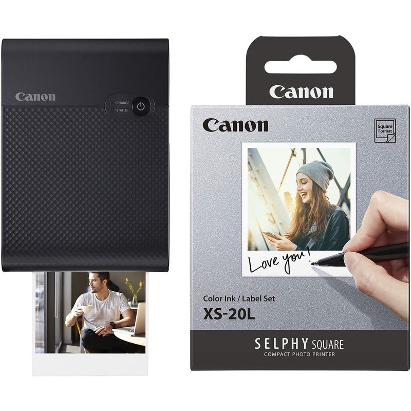 Canon SELPHY QX10 Compact Square Photo Printer, High Quality Prints