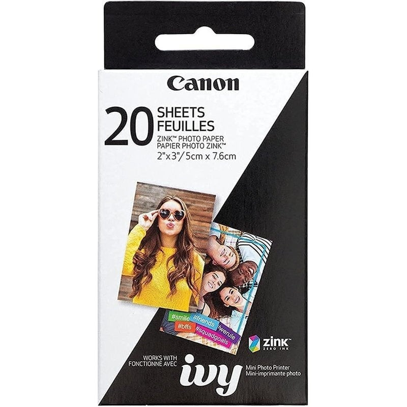 Canon ZINK Photo Paper 2x3 Inch, Colorful Prints, Zero Ink Technology