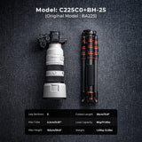 Carbon Fiber Camera Tripod & Monopod, 60" - 68" for Camera Photography with Metal Ball Head