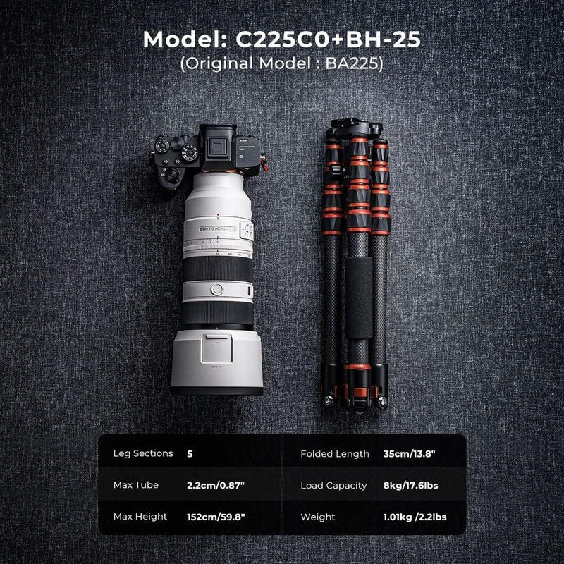 Carbon Fiber Camera Tripod & Monopod, 60